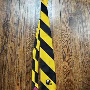 VINTAGE Pittsburgh Steelers BRITANNIA Black Yellow 4”/55” Regiment TIE NECKTIE